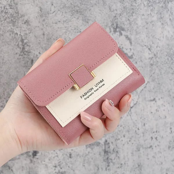 Ladies clutch purse Mini Wallet For Women Card Holder Short PU Leather Bags Short Small Coin Keeper for Girls 1